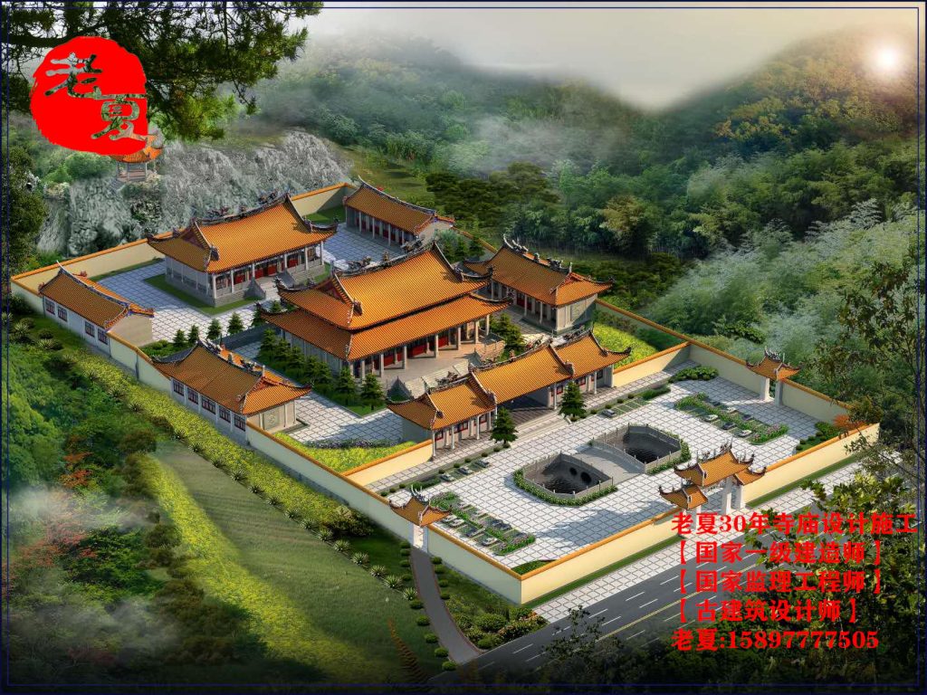 福建寺庙规划设计图纸方案，福建寺庙规划设计图纸