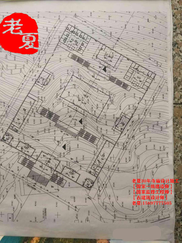 福建庙宇设计图纸效果图，武夷山福州寺庙设计效果图施工图方案